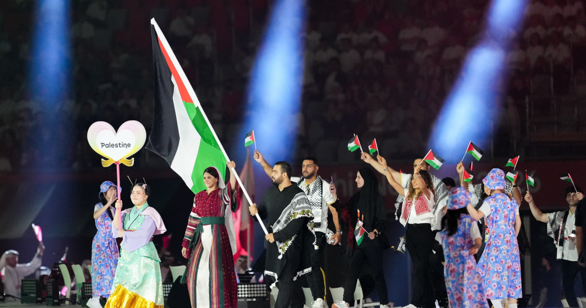 البعثة الفلسطينية تشارك بافتتاح دورة الألعاب الآسيوية في ناغويا اليابانية