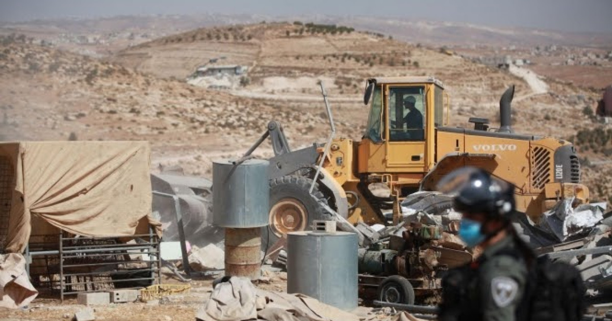 قوات الاحتلال تهدم 24 منزلًا فلسطينيًا في مسافر يطا بالخليل